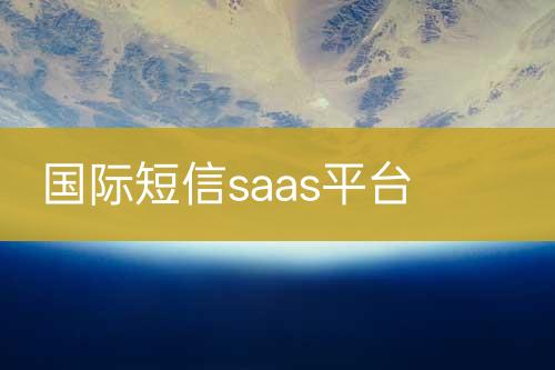 國(guó)際短信saas平臺(tái)