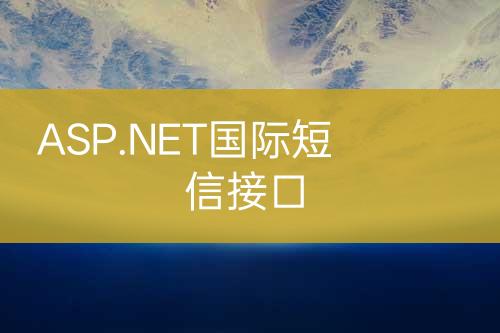 ASP.NET國際短信接口