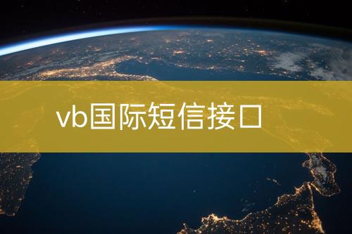 vb國(guó)際短信接口