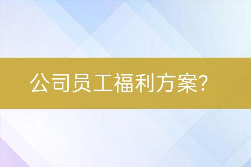 公司員工福利方案？