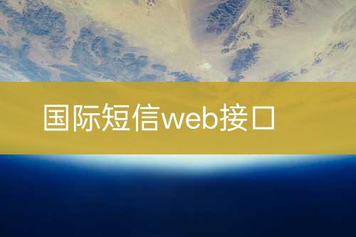 國際短信web接口