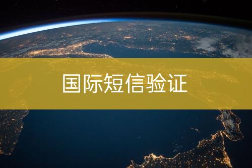 國際短信驗證