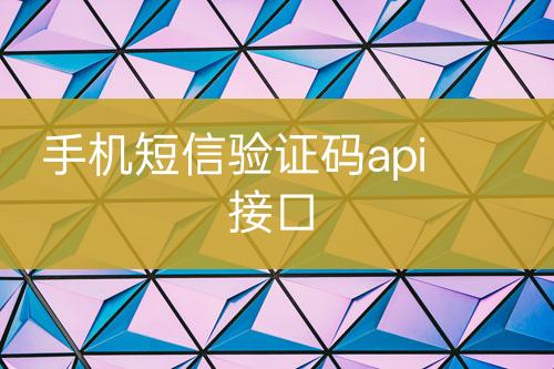 手機(jī)短信驗(yàn)證碼api接口