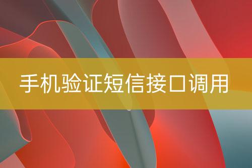 手機(jī)驗(yàn)證短信接口調(diào)用