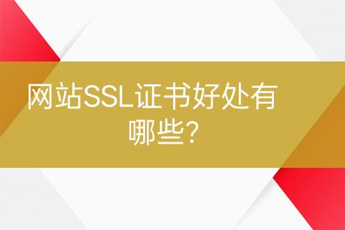 網(wǎng)站SSL證書好處有哪些？