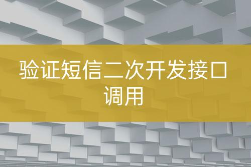驗(yàn)證短信二次開發(fā)接口調(diào)用